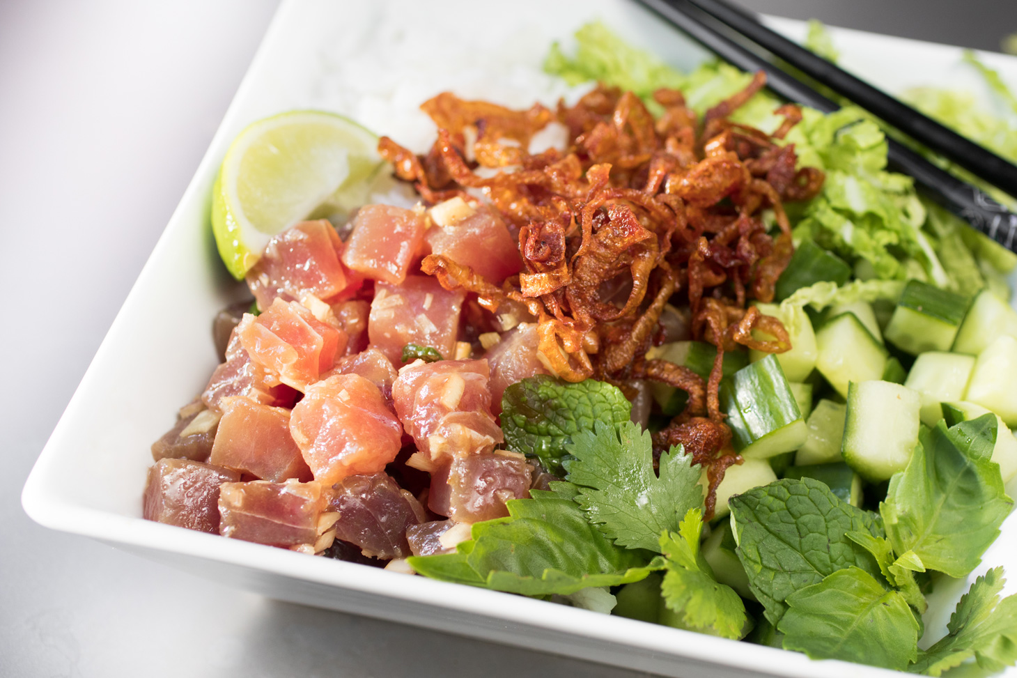 Recipe Ahi Tuna Poke with Jasmine Rice ChickfilA